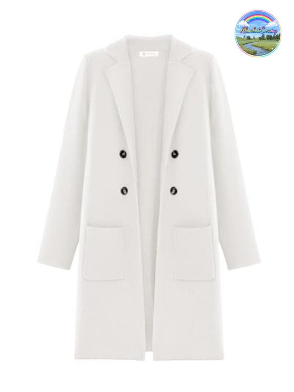 Women's Knit Cardigan Sweater Open Front Notch Collar Long Sleeve with Pockets